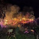 Только печь и осталась! Под Тверью из-за нарушения техники безопасности полностью сгорел дачный дом