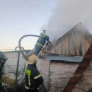 В Нелидово из-за неисправной печки загорелась баня